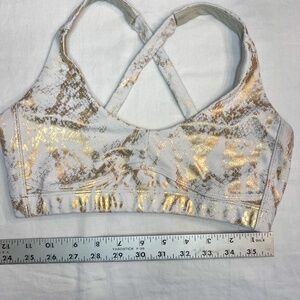 Carbon38 XS Metallic Snake Sports Bra